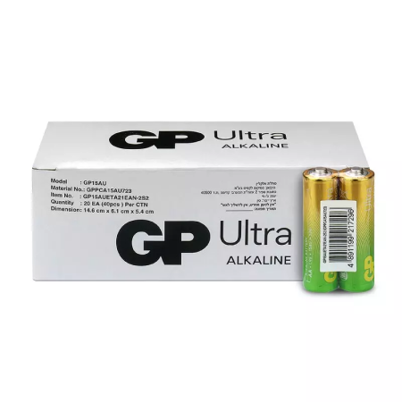 GP LR6 AA Ultra Alkaline (G-TECH) industrial baterijos 40 vnt.