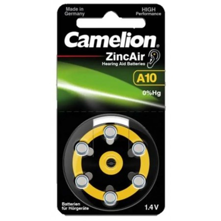 Camelion Zinc-Air 10 klausos baterijos 6 vnt