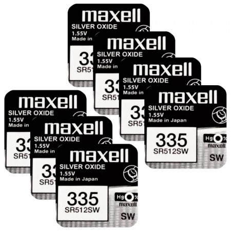 Maxell 335 (SR512SW) baterijos 7 vnt.