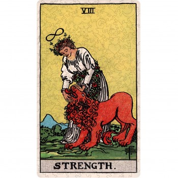 Tarot: The Strength (Rider-Waite) Dėlionė Iš Medžio (250 detalių) Fantasy Puzzles