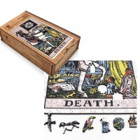 Tarot: Death (Rider-Waite) Dėlionė Iš Medžio (250 detalių) Fantasy Puzzles