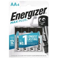 Energizer LR6 AA Max Plus šarminės baterijos, 4 vnt