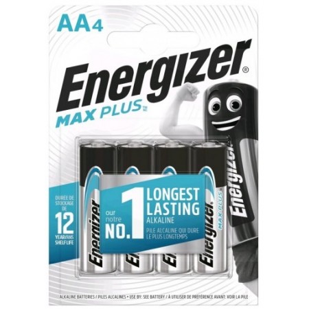 Energizer LR6 AA Max Plus šarminės baterijos, 4 vnt