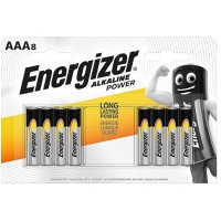 Energizer AAA Power 8BL šarminės baterijos, 8 vnt.