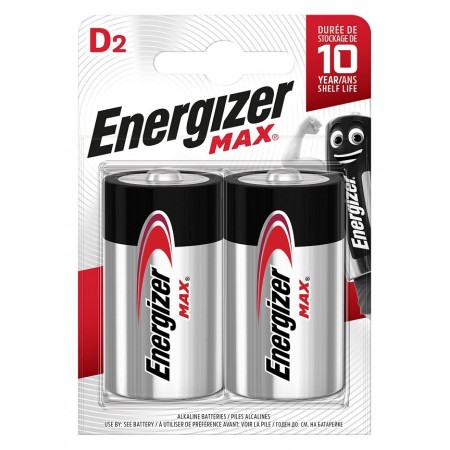 Energizer LR20 D MAX šarminės baterijos, 2 vnt