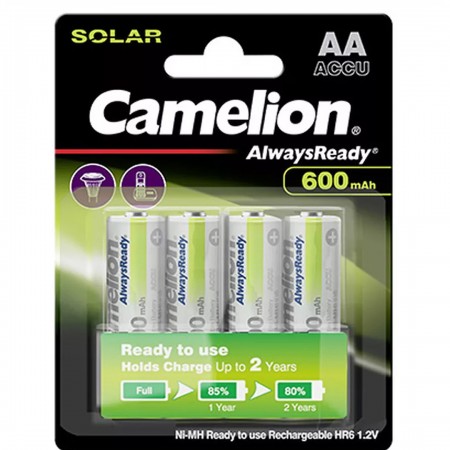 Camelion R2U HR6 AA 600mAh įkraunamos baterijos, 4 vnt.