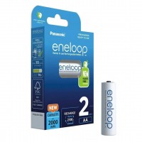 Panasonic Eneloop  AA 2000mAh (BK-3MCDE įkraunamos baterijos 2 vnt.