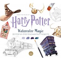 Harry Potter Watercolor Magic: 32 Step-by-Step Enchanting Spalvinimo knyga akvarelei Insight Editions