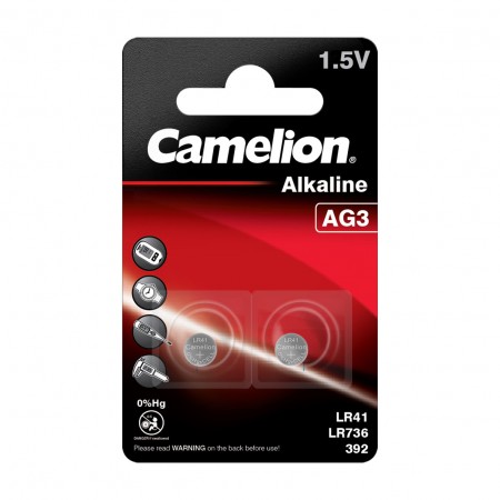 Camelion G3 LR736 LR41 baterijos 2 vnt.