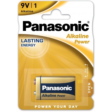 Panasonic 6LR61 9V Alkaline Power šarminė baterija 1 vnt.