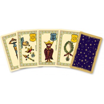 Minis Jeux Tarot de Marseille kortos prancūzų kalba Grimaud Cartomancie