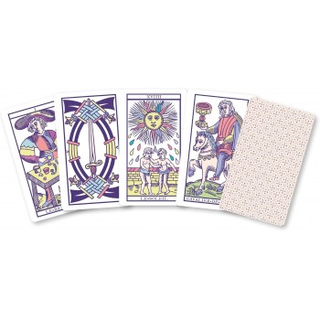 Minis Jeux Tarot de Marseille kortos prancūzų kalba Grimaud Cartomancie