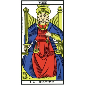 Mini Tarot de Marseille Kortos Prancūzų Kalba Grimaud Cartomancie