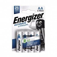 Energizer R6 AA L91 ličio baterijos, 4 vnt.