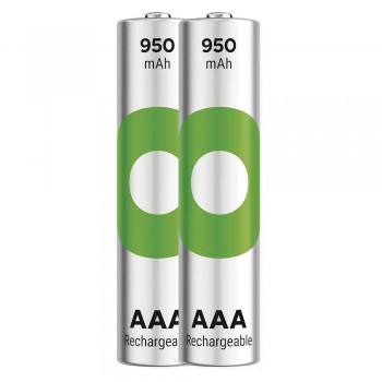 GP R03 AAA ReCyko 950mAh įkraunamos baterijos 2 vnt. (smėlio sp. pakuotė)