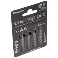 Panasonic Eneloop Pro AA 2500mAh 4BL įkraunamos baterijos 4 vnt.