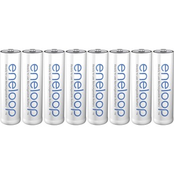 Panasonic Eneloop AA 2000mAh įkraunamos baterijos 8 vnt.