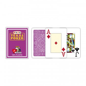 Modiano Texas Poker Hold Em Jumbo Index kortos (violetinės)