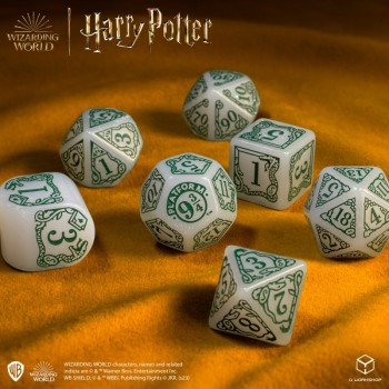 Harry Potter. Slytherin Modern Dice kauliukų rinkinys (baltos sp.)