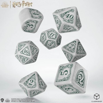 Harry Potter. Slytherin Modern Dice kauliukų rinkinys (baltos sp.)