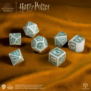 Harry Potter. Slytherin Modern Dice kauliukų rinkinys (baltos sp.)