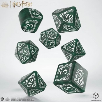 Harry Potter. Slytherin Modern Dice kauliukų rinkinys (žalios sp.)