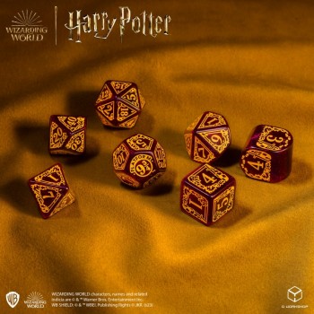 Harry Potter. Gryffindor Modern Dice kauliukų rinkinys (raudonos sp.)