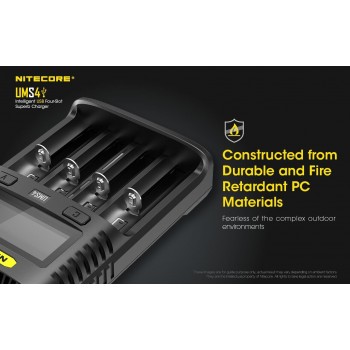 Nitecore UMS4 Intelligent USB Superb Baterijų įkroviklis 