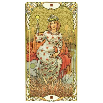 Golden Art Nouveau Tarot Grand Trumps Kortos Lo Scarabeo