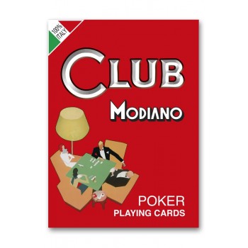 Poker Club (raudonos) Modiano