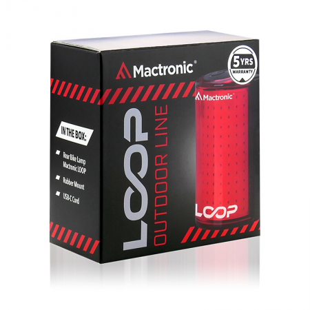 Mactronic LOOP Galinis dviračio žibintas