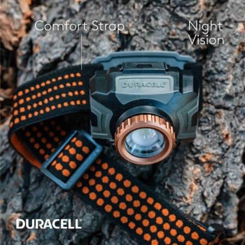 Duracell Focusing Led Headlamp 350 Lumens prožektorius ant galvos 