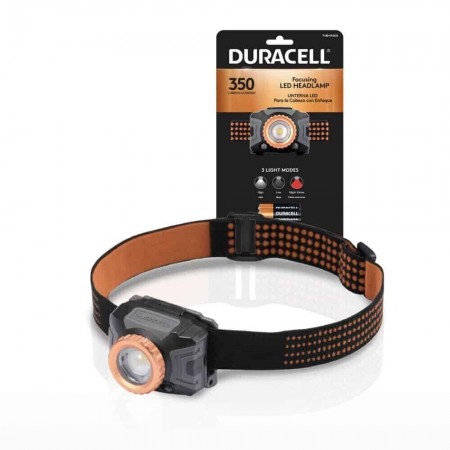 Duracell Focusing Led Headlamp 350 Lumens prožektorius ant galvos 