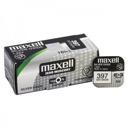 Maxell 397 (SR726SW) baterijos 10 vnt.