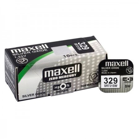 Maxell 329 (SR731SW) baterijos 10 vnt.