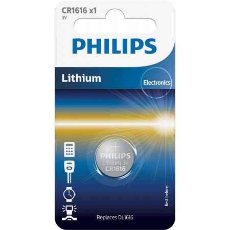 Philips CR1616 baterijos 1 vnt.