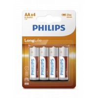 Philips R6 AA Longlife baterijos 4 vnt.