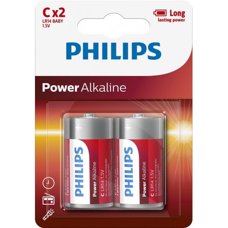 Philips LR14 C Power baterijos 2 vnt.