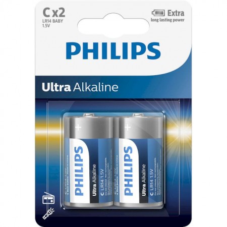 Philips LR14 C Ultra baterijos 2 vnt.