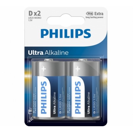 Philips LR20 D Ultra baterijos 2 vnt.