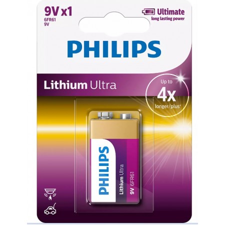 Philips Ultra 6FR61 9V baterijos 1 vnt.