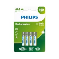 Philips HR03 AAA 950mAh įkraunamos baterijos 4 vnt.