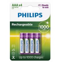 Philips R2U HR03 AAA 1000mAh įkraunamos baterijos 4 vnt.