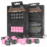 Fortress Compact D6 Black & Pink kauliukų rinkinys Q-workshop