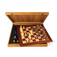 MAHOGANY stiliaus Šachmatų rinkinys 50x50cm su figūrėlėmis Manopoulos