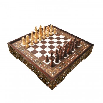 Vip Chess Set Pearl Lux L dydžio šachmatų rinkinys Star