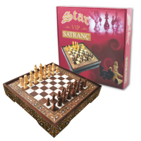 Vip Chess Set Pearl Lux L dydžio šachmatų rinkinys Star