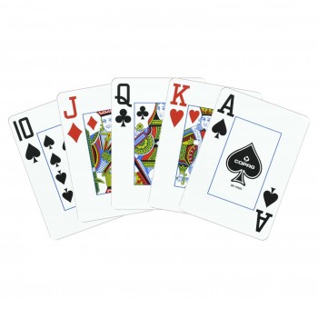 1546 Elite Poker size Jumbo index žaidimo kortos dviguba kaladė (burgundiška/žalia) Copag 