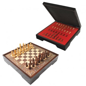 Vip Chess Set Walnut L dydžio šachmatų rinkinys Star