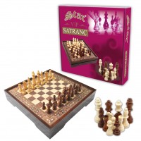 Vip Chess Set Walnut S dydžio šachmatų rinkinys Star